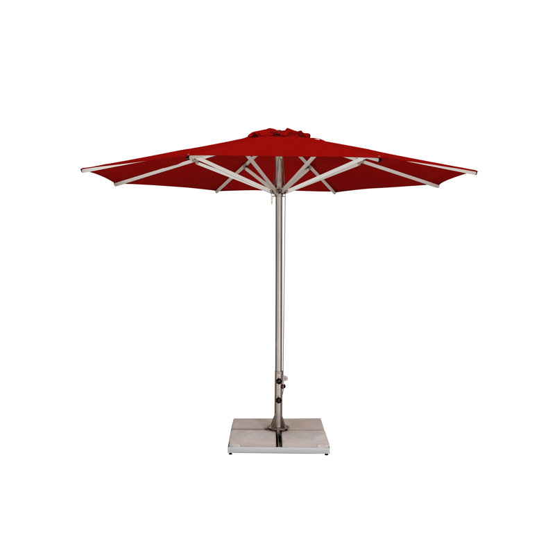 Storm 11.5' Round Umbrella, Paver Frame, Natural