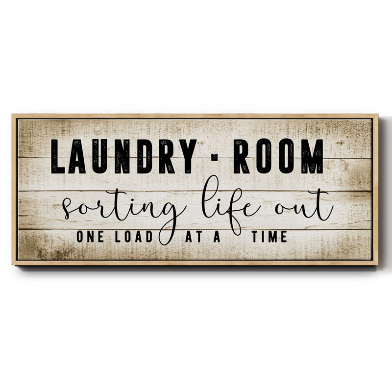 Laundry Room - Toile encadrée, H 12 po x l 30 po