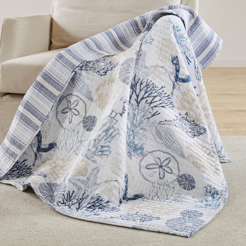 Serena Sea Quilted Throw