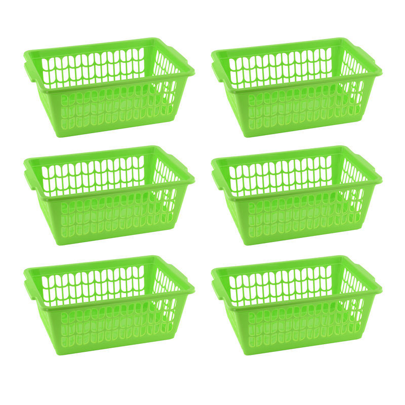 Ensemble de petits paniers en plastique, Vert