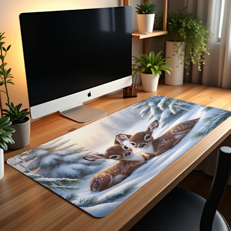 Polyester Desk Pad, 14.4x12.1