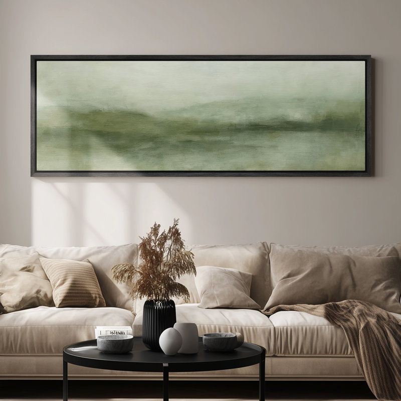 Très grand art mural rétro encadré pour art classique, H 20 po x l 60 po, Noir