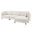 Modern L-Shaped Sectional Sofa With Movable Ottoman-1020798777