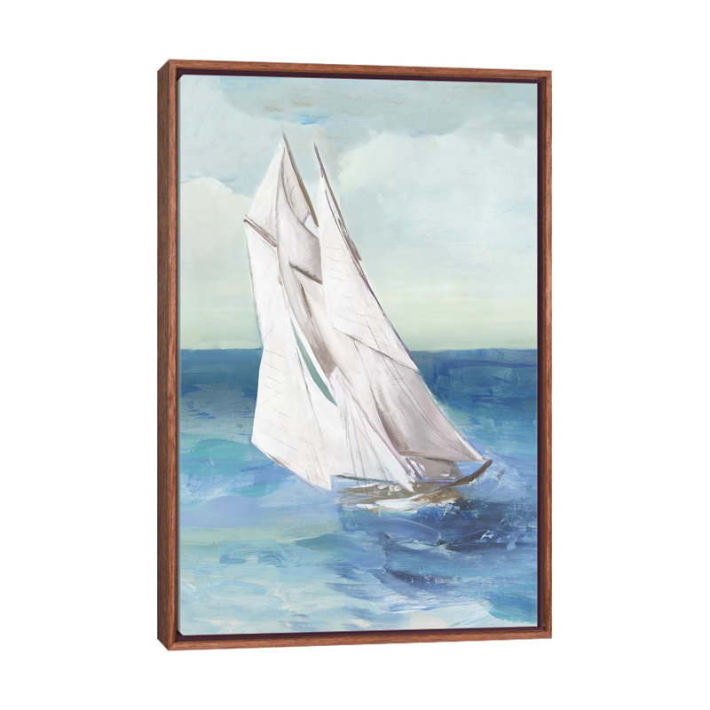"Kiana" par Allison Pearce, reproduction d’art, Toile avec cadre en bois brun classique, H 48 po x l 32 po x P 1,5 po