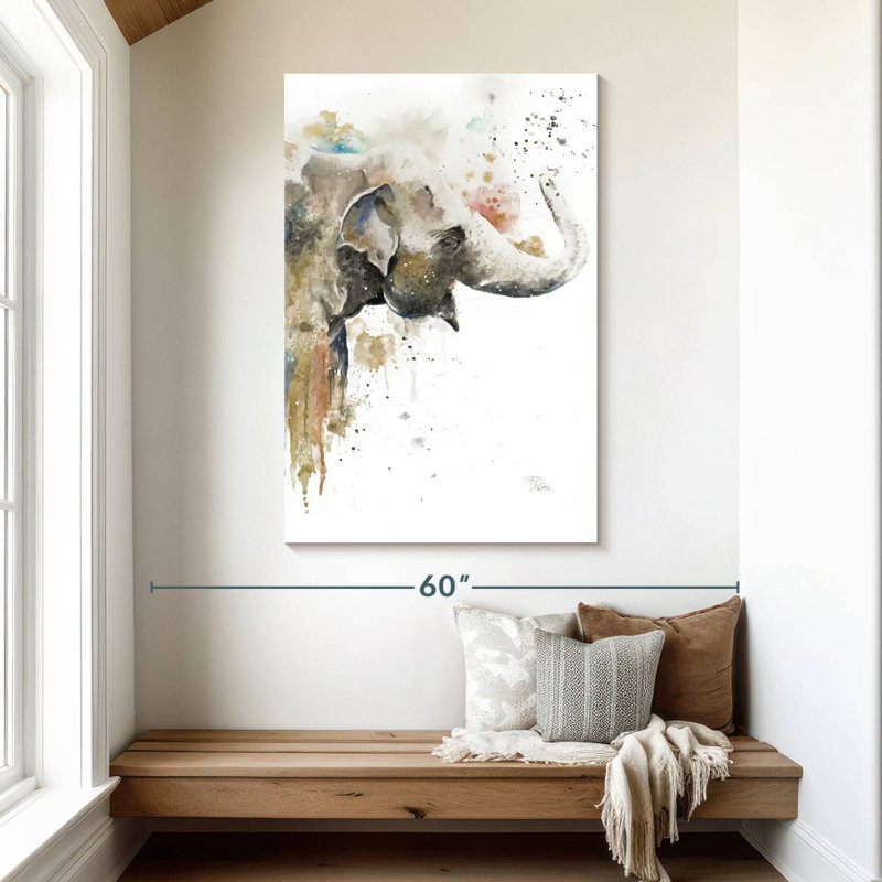 Brampt Water Elephant, 48" H x 32" W