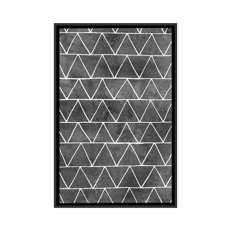 «Modern Monicol II» par Grace Popp, impression sur toile tendue, H 26 po x l 18 po x P 1,5 po, Toile avec cadre noir