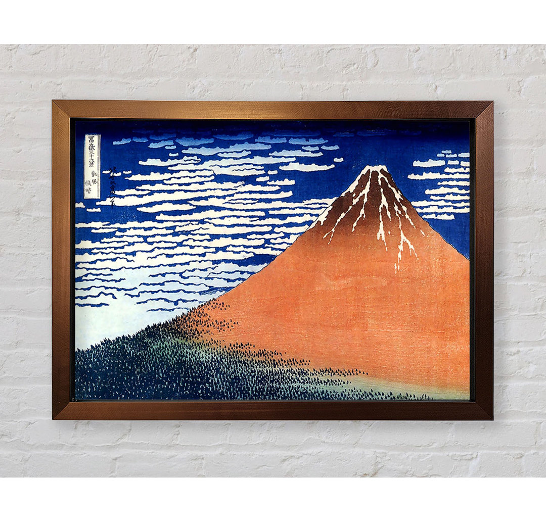 Berg Fuji von Katsushika Hokusai - Einzelner Bilderrahmen Kunstdrucke