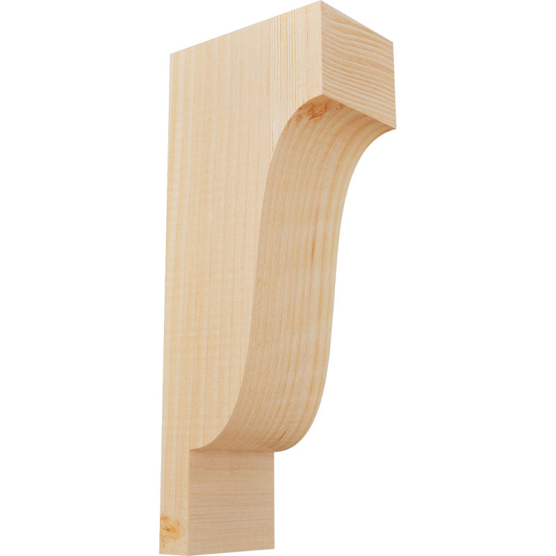 Newport Corbel, H 14 po x l 3,5 po x P 6 po, Sapin de Douglas, Lisse