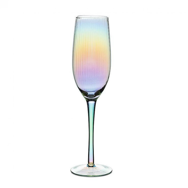 Optic Champagne Flute Drinking Glass
