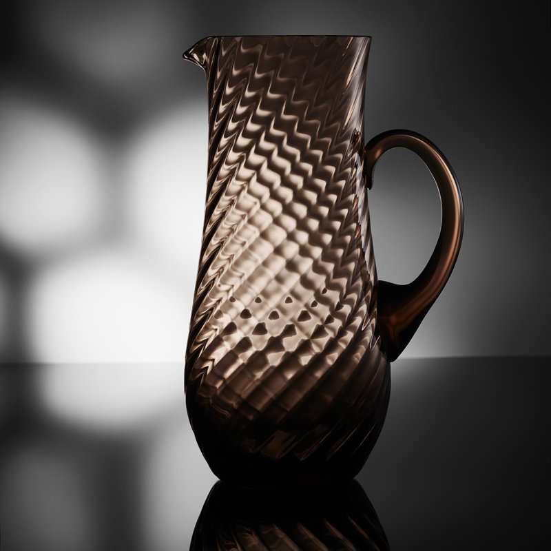 Quinn Crystal Pitcher, Mocha