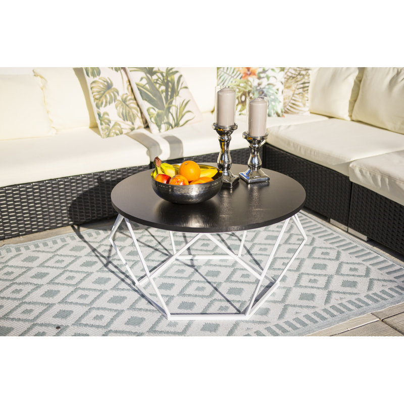 Ainsworth Frame Coffee Table, Black, White