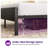 Bed Frame with Headboard, Metal Platform bed with LED Lights, Power Outlets & Under-Bed Storage-796309728