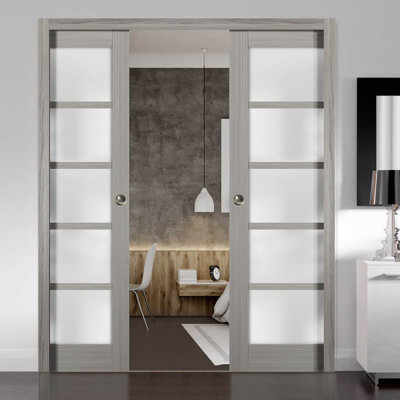 Quadro Frosted Glass Standard Door Slab