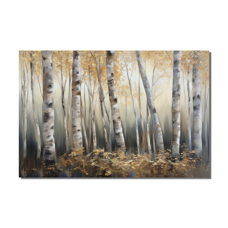 Birch Tree Forest Wonderland III - Reproduction d'art mural arbre