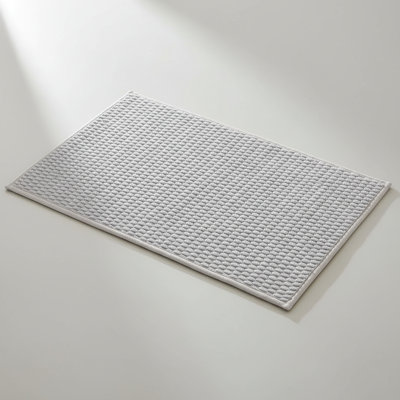 16"x24" Non Slip Washable Thin Bath Mat, Super Absorbent Quick Dry Low Pile Bathroom Rug