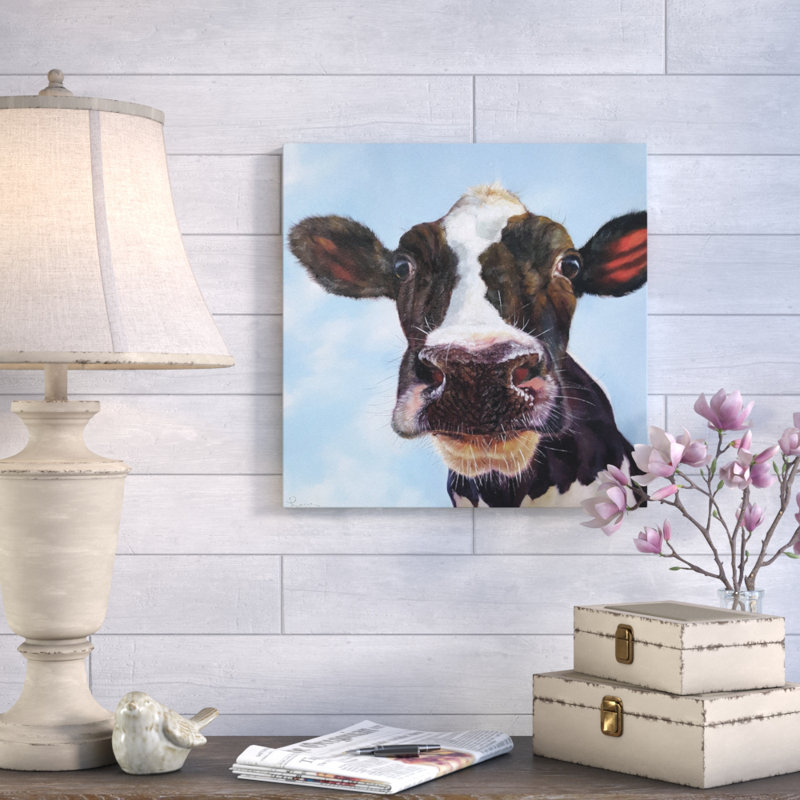 "Louise" par Lucia Heffernan, impression sur toile, H 10 po x l 10 po x P 2 po, Cadre flottant blanc
