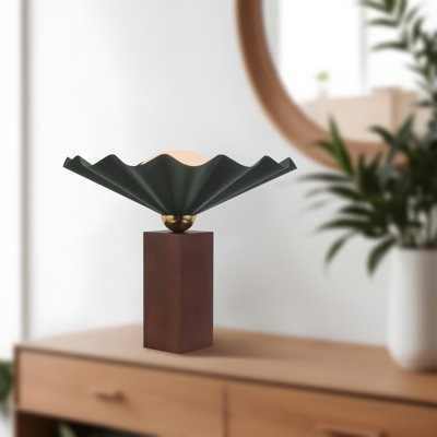 Sadira 14-in Green Table Lamp