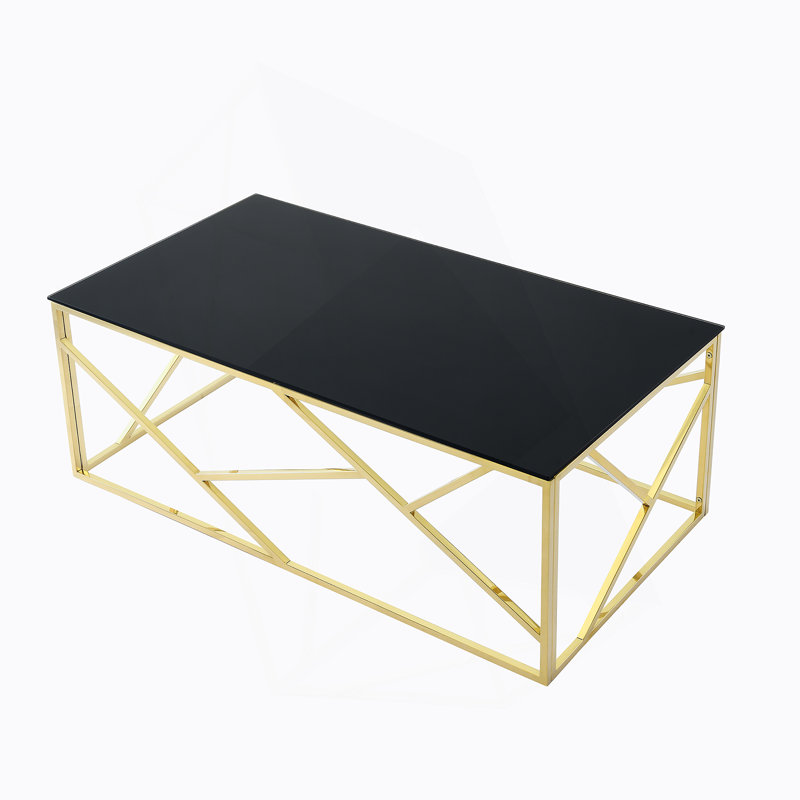 31.4 Inch Modern Two-Tier Square Coffee Table - An Elegant Combination of Clear Glass and Marble Pattern Sticker.It can be used as a coffee table,a side table or a display stand.