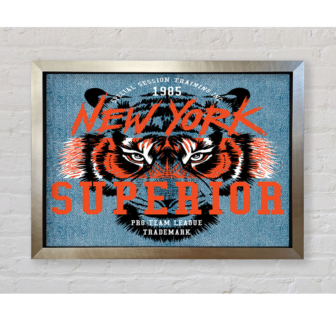 New York Tiger Superior - Einzelner Bilderrahmen Kunstdrucke