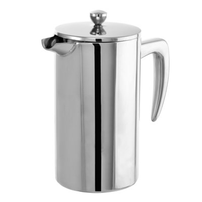 Cafetière à piston en acier inoxydable de 8 tasses Grosche