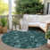 Washable Floral Indoor / Outdoor Rug