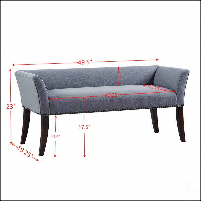 Tufted Top Soft Close Storage Bench Simple design, comfortable and durable, multi-functional bench, Charcoal