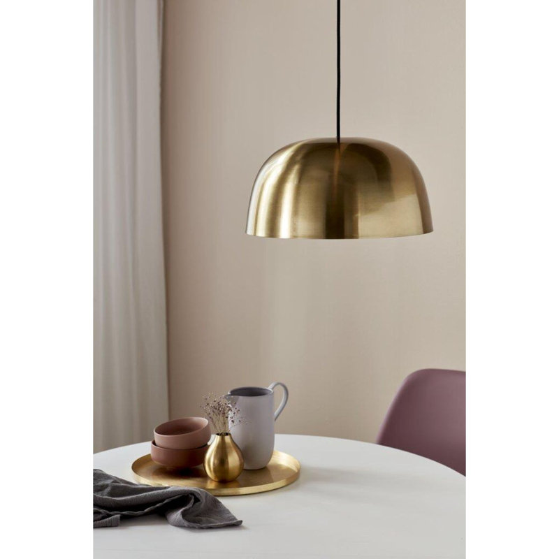 1 - Light Brass Dome Pendant