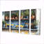 Bleu et jaune, cuisine grecque, ensemble d'art mural sur toile de cuisine-910024327