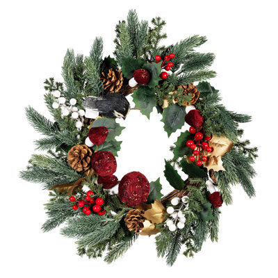 Storybook Pinecone & Berry Artificial Wreath
