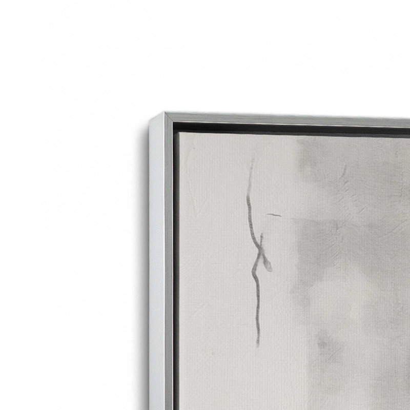 Ensemble de 2 toiles tendues monochromes Whisper, H 30,75 po x l 41,5 po x P 1,75 po, Cadre flottant en chrome poli