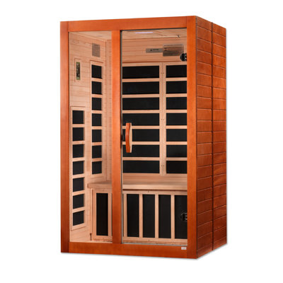 Dynamic Saunas Santiago 2-Person Ultra Low EMF FAR IR Sana in Canadian Hemlock