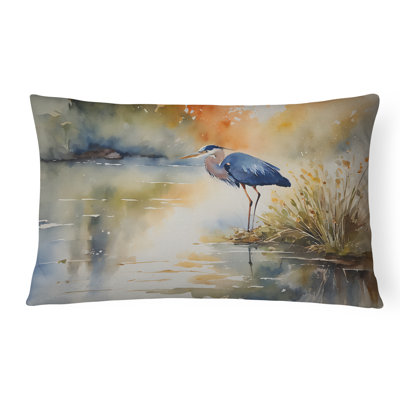 Polyester Lumbar Rectangular Indoor/Outdoor Pillow Cover & Insert