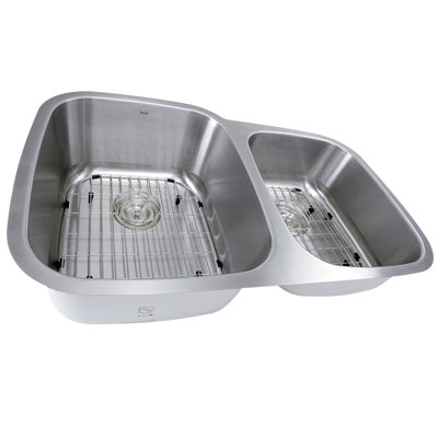 Nantucket Sinks 20.63'' W Double Bowl Stainless Steel Undermount Kitchen Sink