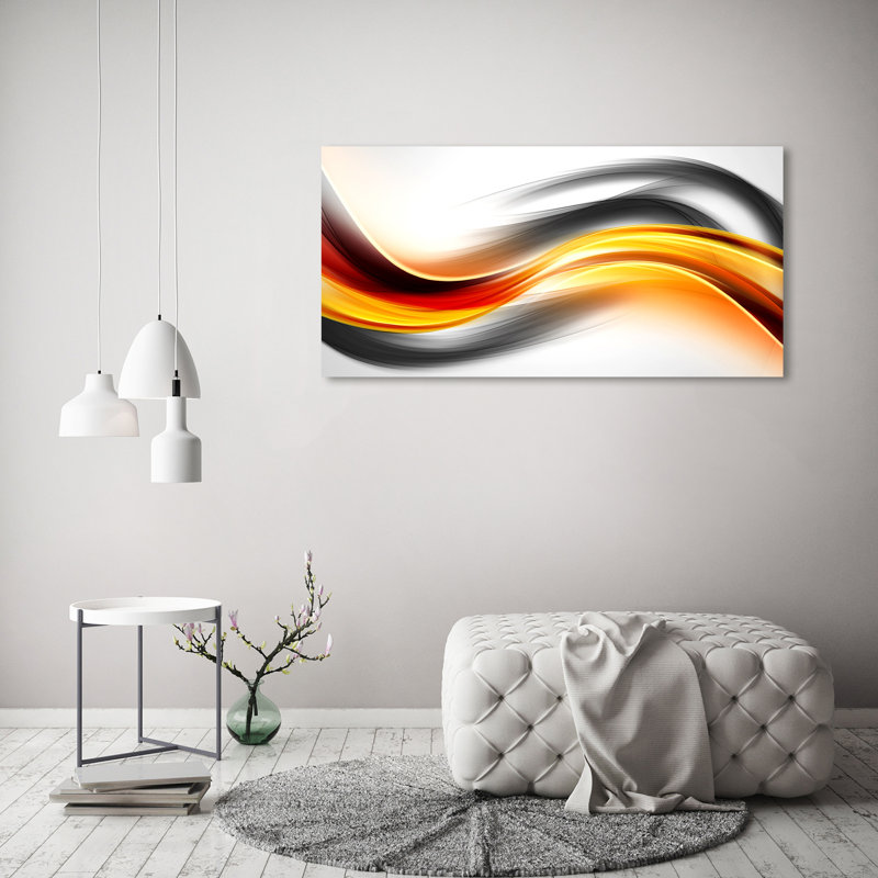 Waves Abstraction - Wrapped Canvas Print