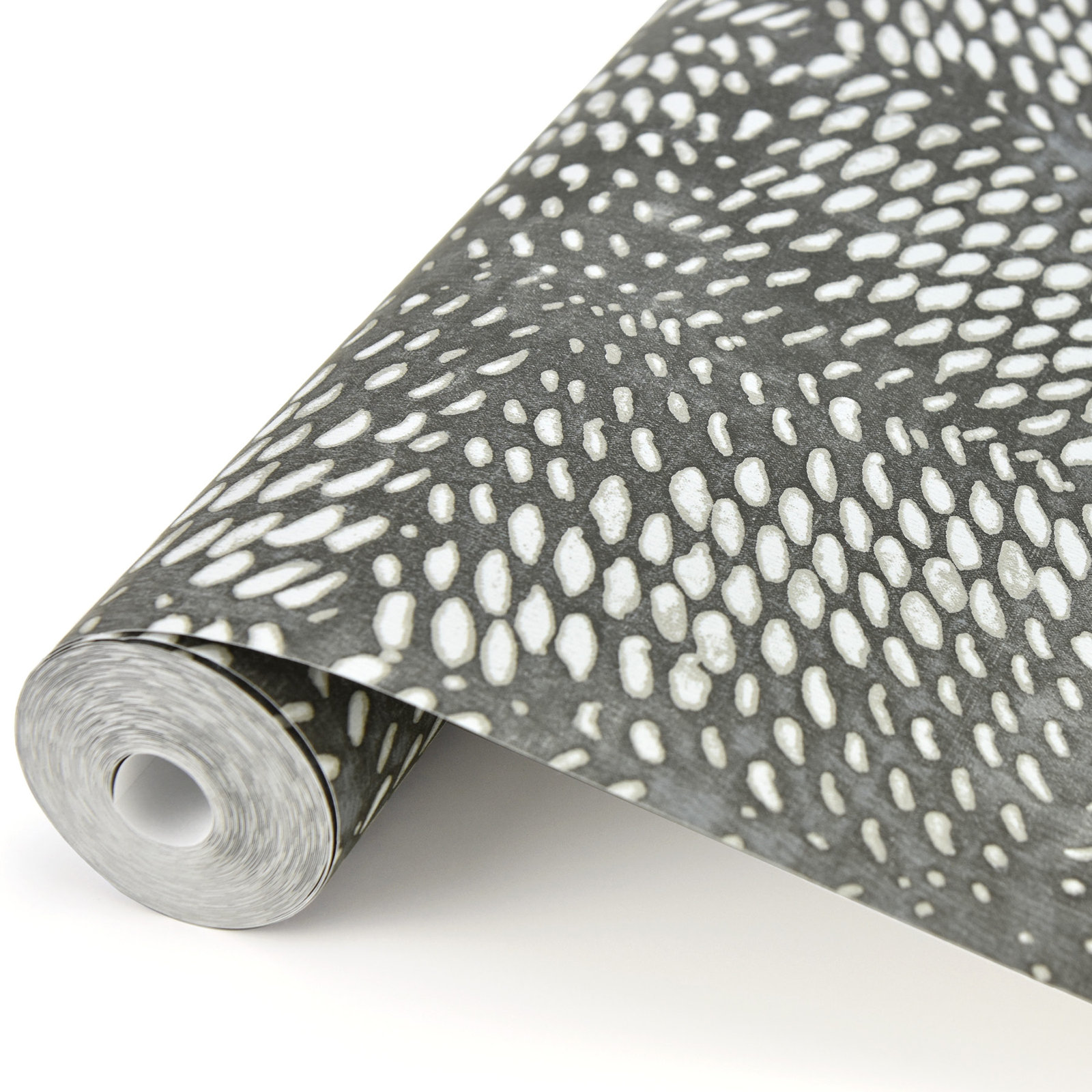Bardwell Geometric Roll, Pewter