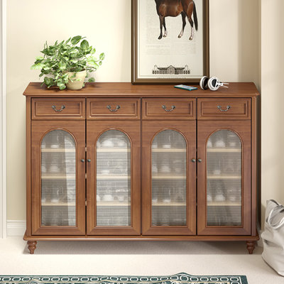 Walnut Solid Wood Shoe Storage Bench
