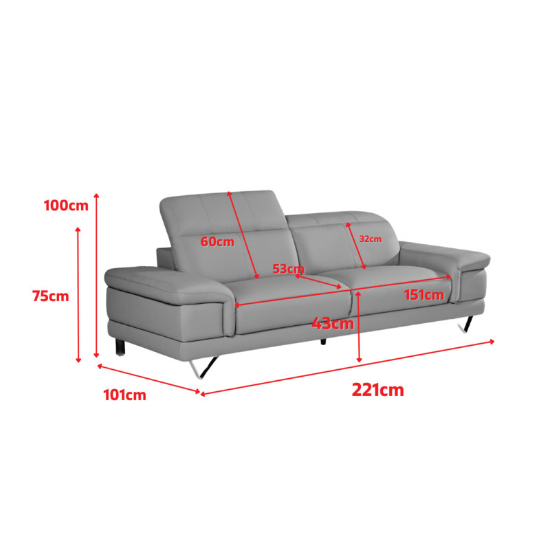 Sofa, Brown, 3