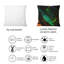 Feuilles tropicales ton sur ton noir - Coussin décoratif imprimé tropical-1031513539