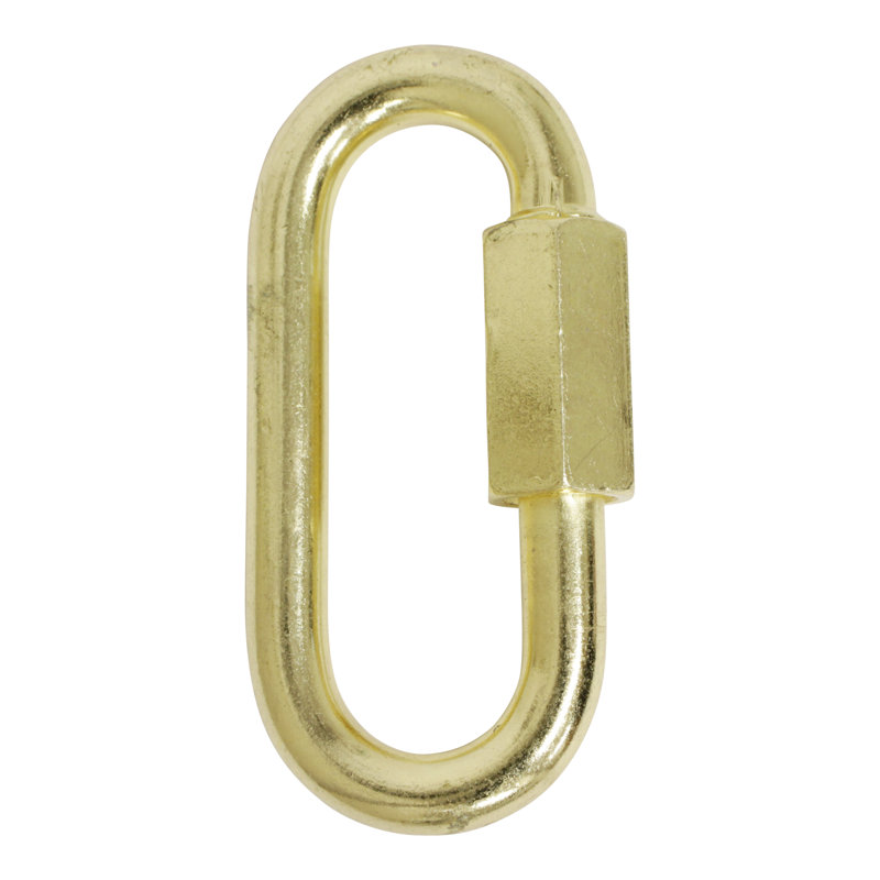 Verrouillage à vis fileté (2 pièces), Doré clair, H 2,56 po x l 1,22 po x P 0,28 po