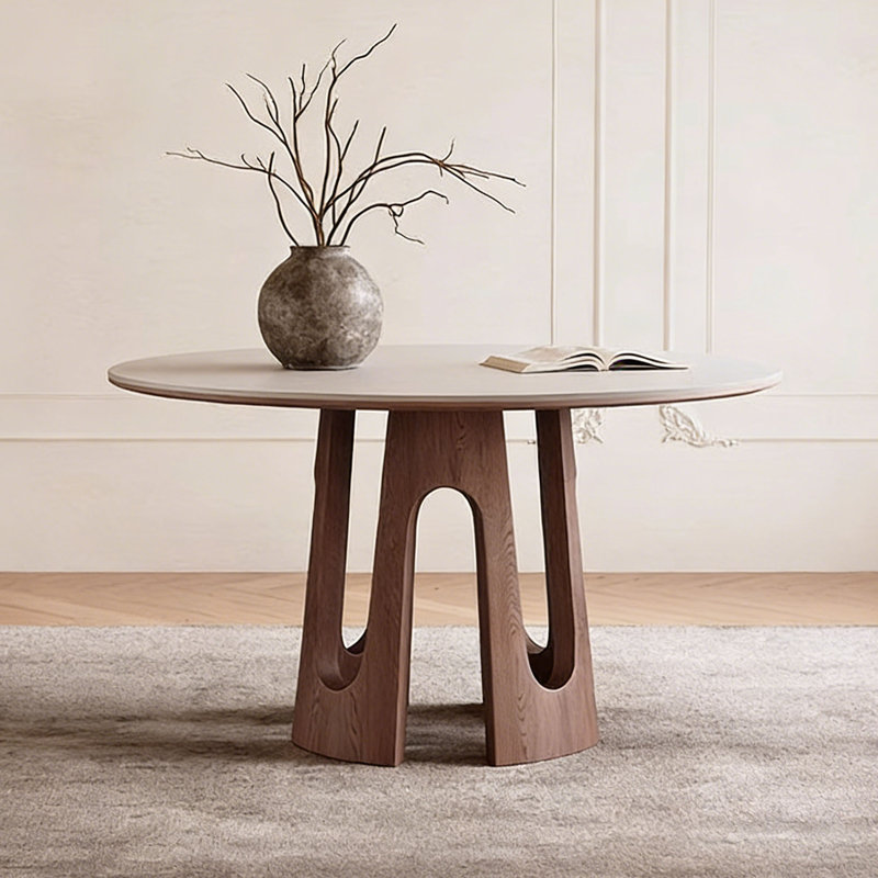 Table de salle à manger Wabi-Sabi, H 29,5 po x L 59,1 po x l 59,1 po