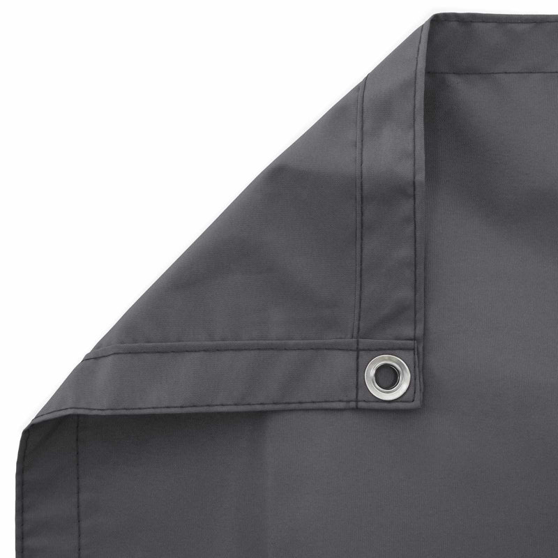 vidaXL Balcony Privacy Screen Fabric with PU Coated Protection Barrier Fence, Anthracite, 120cm H x 1500cm W x 2cm D