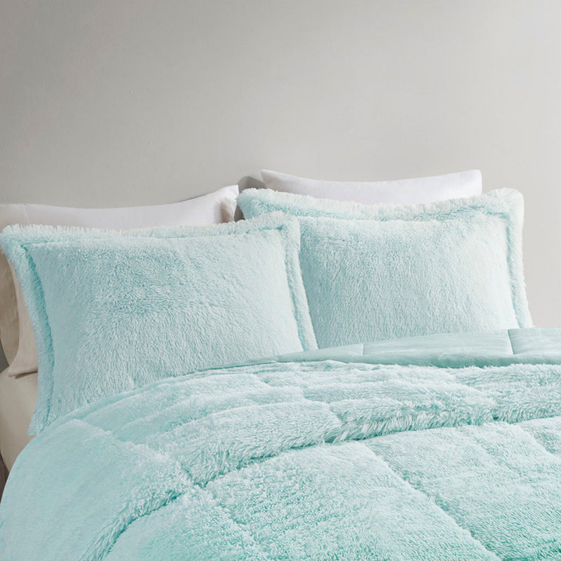 Ombre Shaggy Long Comforter Mini Set