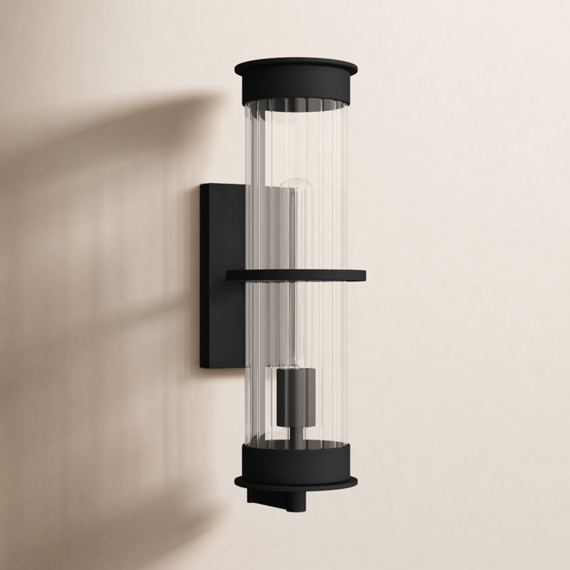 Blesse Wall Light, Black, 14.88" H x 5" W x 5" D