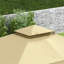 Pavillon de jardin à filet et structure métallique avec beige neutre, toit souple rectangulaire, 10 x 12 pi, tissu en polyester et métal