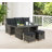 Asti All-Weather Wicker Outdoor Recliner with Cushion and 15" Ottoman with Cushion