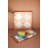 Kalalou Rectangle Checkered Serving Board in Marble and Wood 12" H