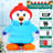Christmas Inflatables 6 FT Tall Christmas Penguin Inflatables Wearing Clothes with Built-in LED Light