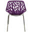 Chaise d'appoint avec pieds chromés-1350480385