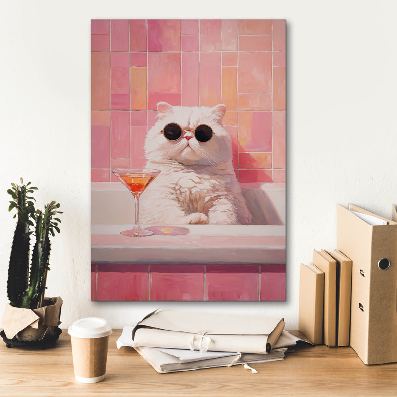  «Kitty Martiny Bath» par Ann Klee, art mural sur toile, 18 po x 26 po, H 26 po x l 18 po