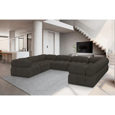 Hirobumi 136'' Upholstered Sectional